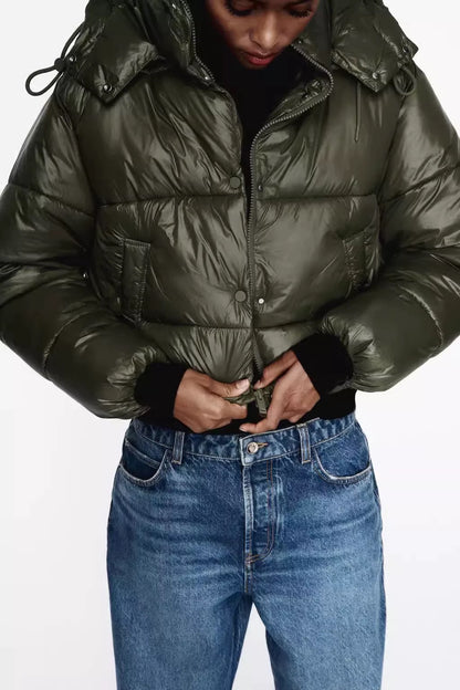 cropped puffer jacket