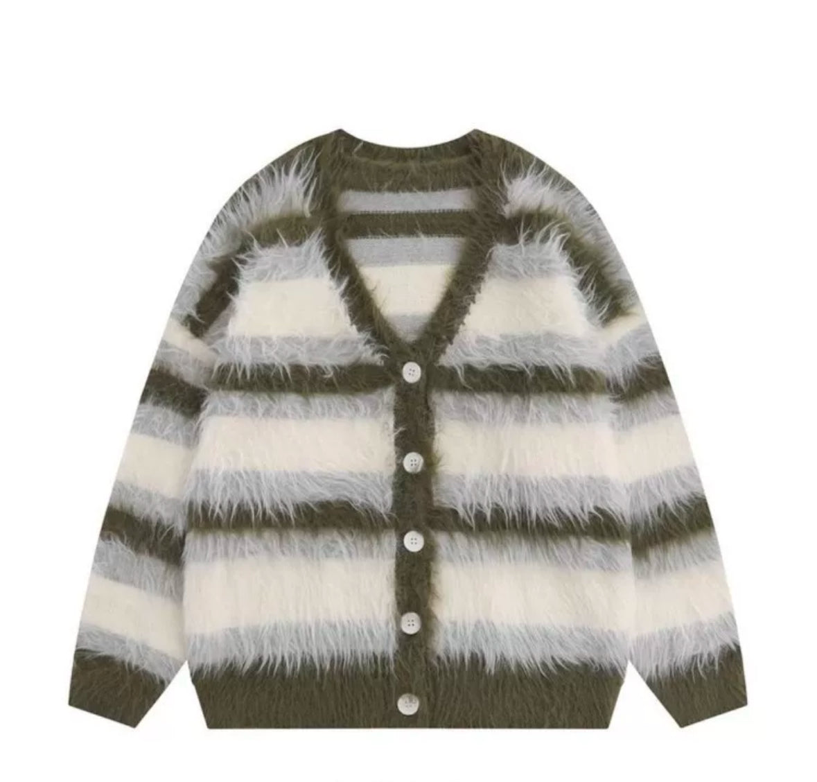 Stripe Cardigan Sweater