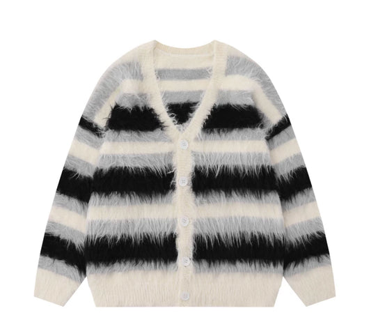 Stripe Cardigan Sweater