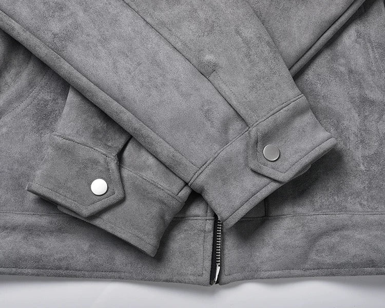 Velour Jacke Grau