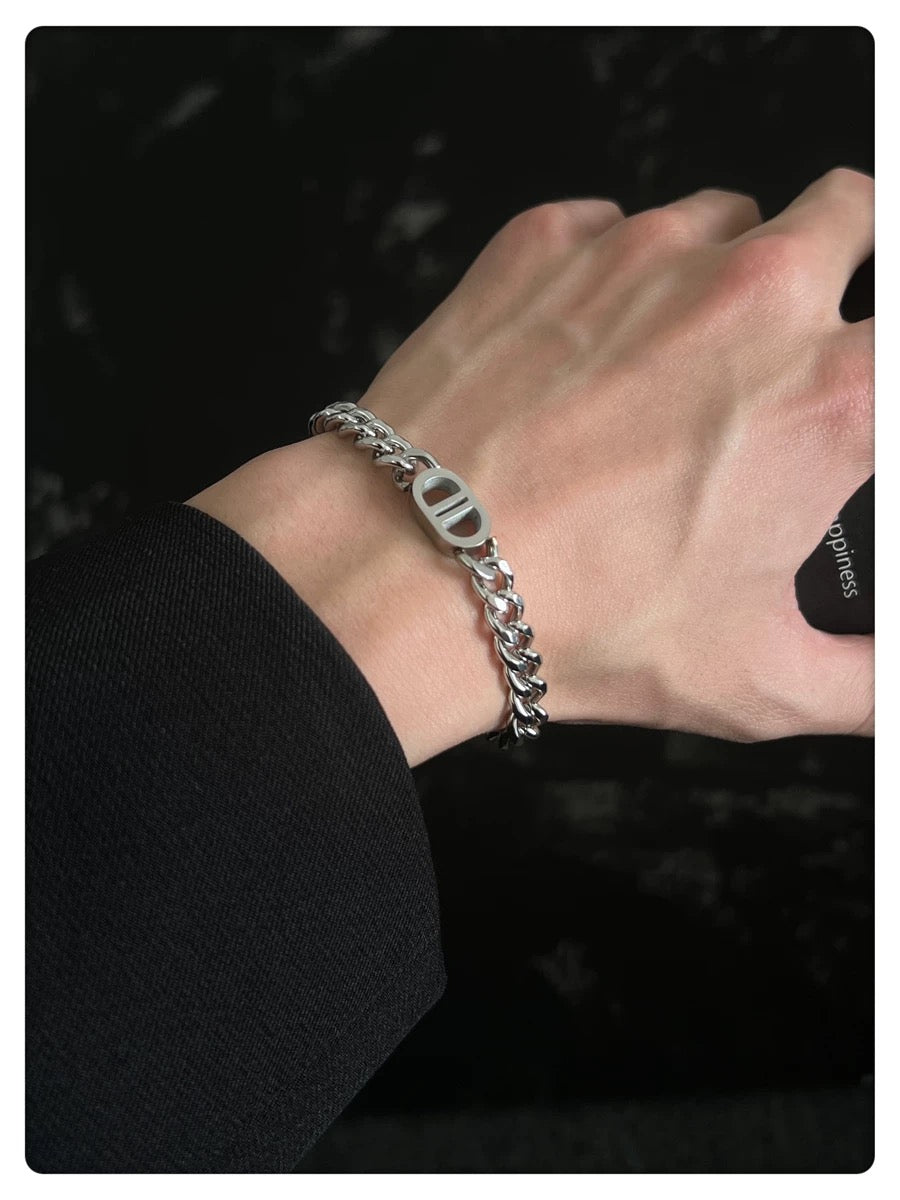 stainless steel link bracelet