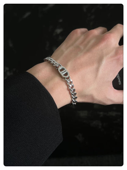 stainless steel link bracelet