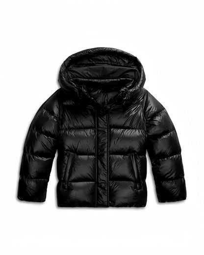 Glossy Puffer Jacke