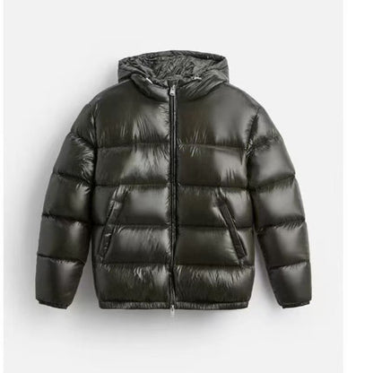 Shiny Puffer Jacke