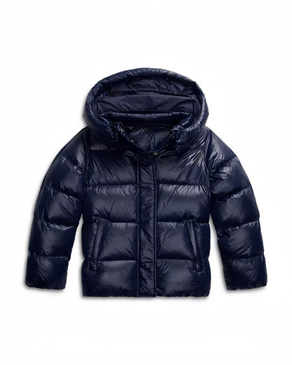 Glossy Puffer Jacke